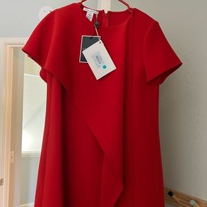 Oscar de la Renta red dress